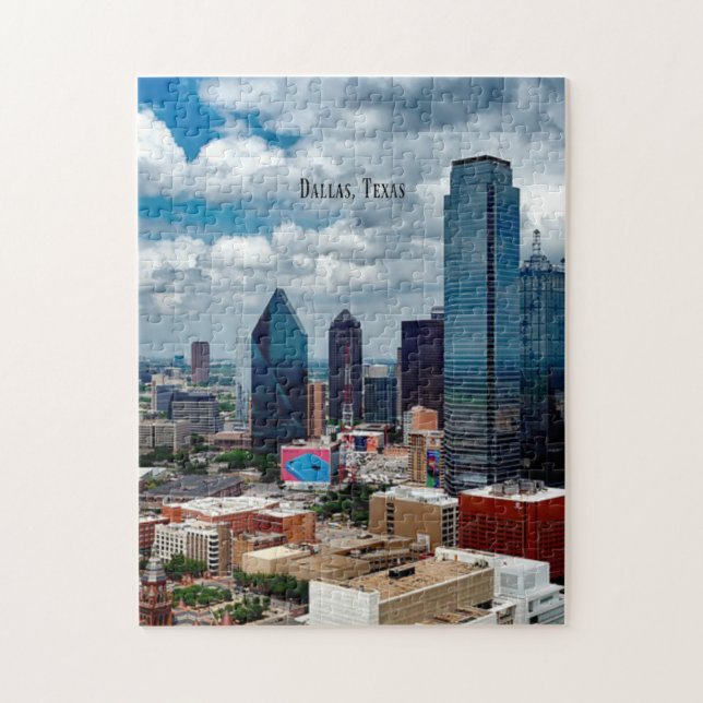 Dallas, Texas skyline Pussel (Vertikal)