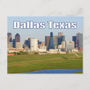 Dallas, Texas Skyline, United Stater Postcard Vykort