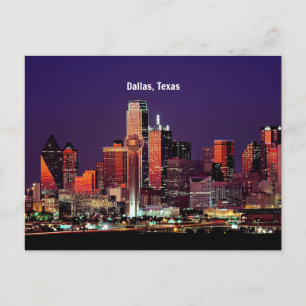 Dallas, Texas Skyline Vykort