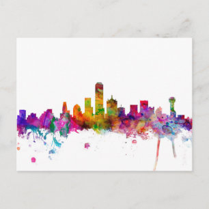 Dallas Texas Skyline Vykort