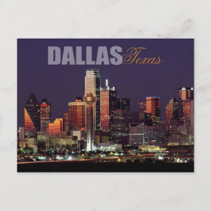 Dallas, Texas skyline Vykort