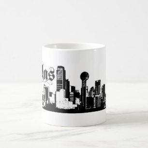 Dallas Texas som är pålagd för din stad Kaffemugg