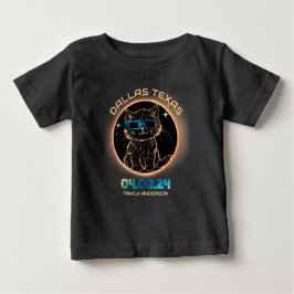 Dallas Texas Total Solar Eclipse 2024 Cat Lovers T Shirt