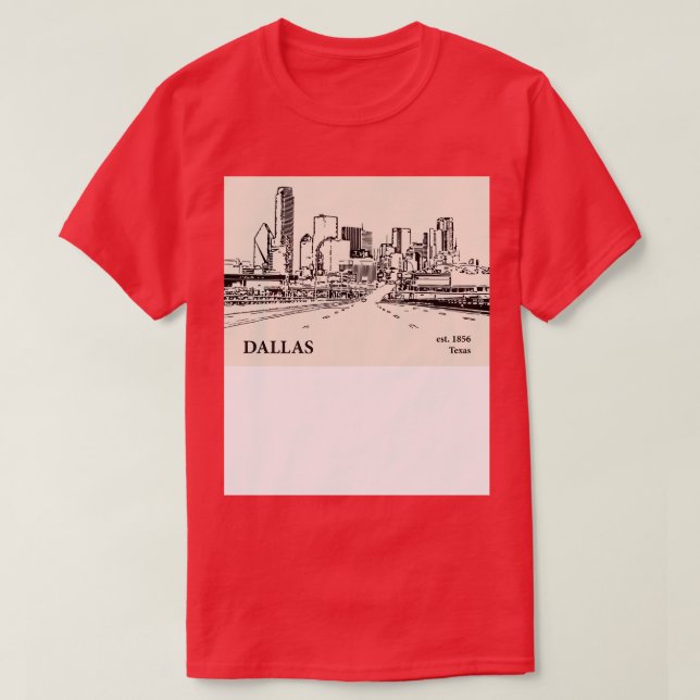 Dallas Texas TShirt 1 T Shirt (Design framsida)