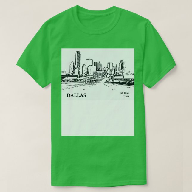 Dallas Texas TShirt 4 T Shirt (Design framsida)