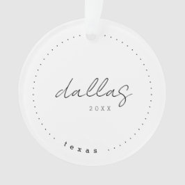 Dallas Texas TX Travel United Stater Simple