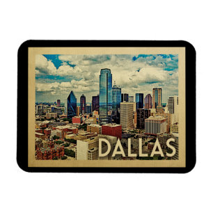Dallas Texas vintage resor Magnet