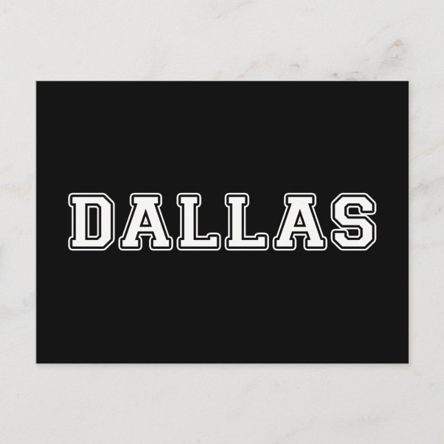 Dallas Texas Vykort (Framsida)