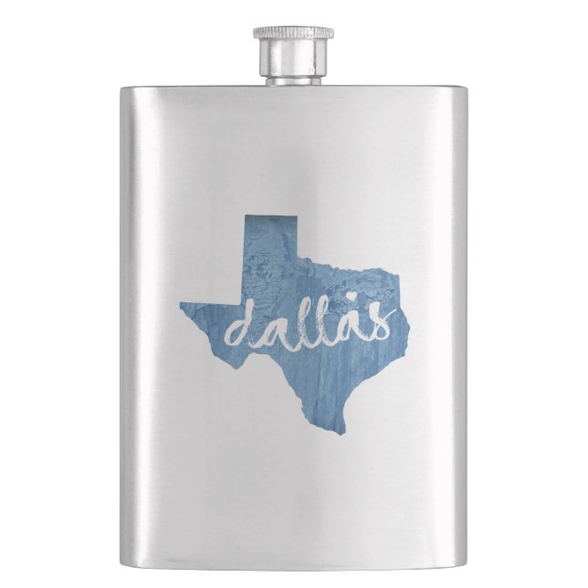 Dallas, Texas Wood Grain Fickplunta (Framsidan)