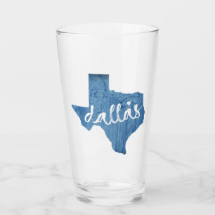 Dallas, Texas Wood Grain Glaskopp