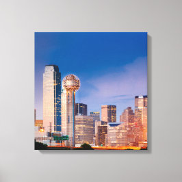 Dallas Texas Wrapped Canvas Art 16.80 X 17.50