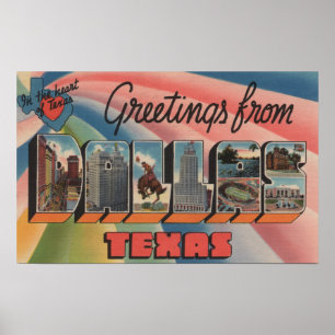Dallas TexasLarge brev ScenesDallas, TX Poster