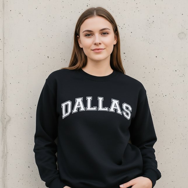 DALLAS Tröja i universitetsstil Amerika College Lång Ärmad Tröja (Skapare uppladdad)