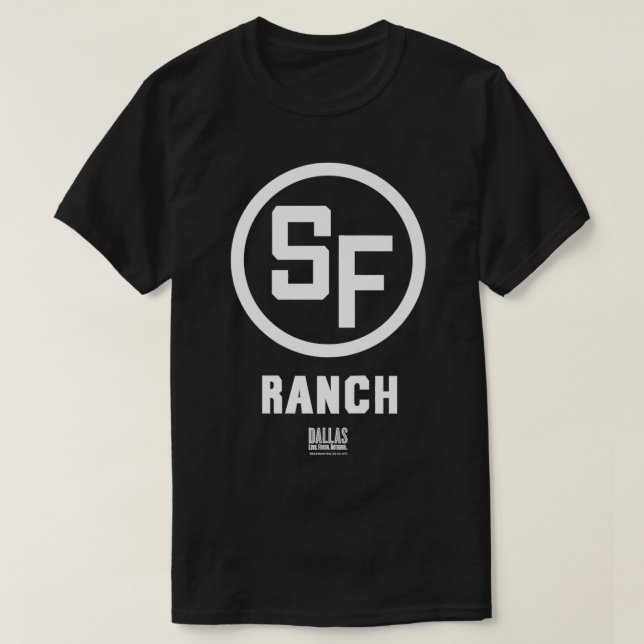 Dallas TV Series Southfork Ranch Premium  T Shirt (Design framsida)