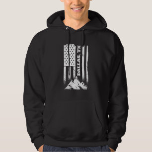 Dallas Tx Texas American Patriotic Distress juli Hoodie