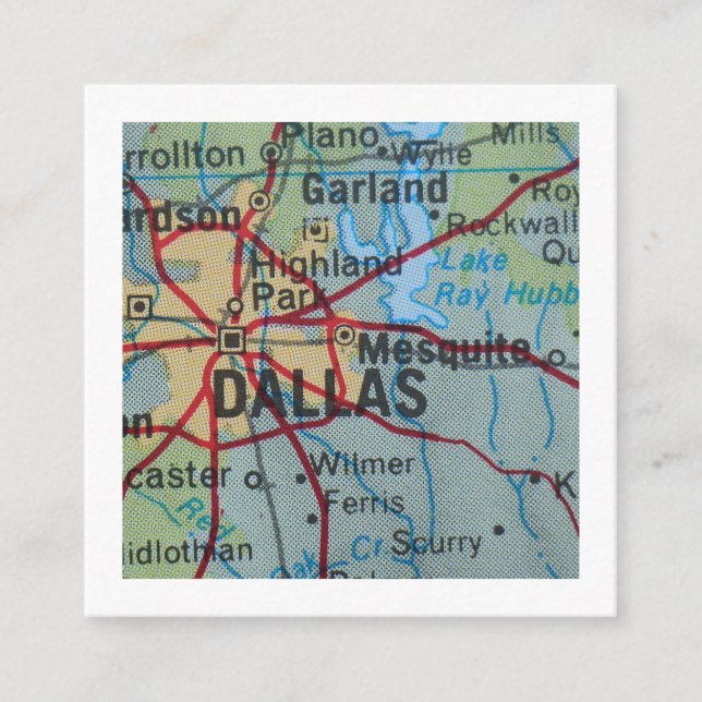 Dallas Vi har flyttat Nytt adress kort (Framsida)