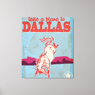 Dallas Vintage resor Poster Canvastryck