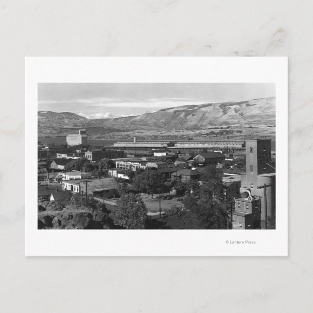 Dalles, Oregon Dock View från 4th Street Vykort (Framsida)