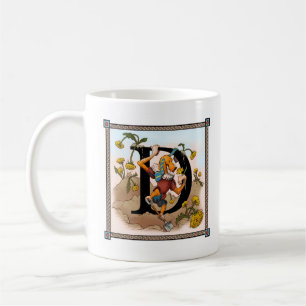 Dally den Letterblock muggen - presentera brev "D Kaffemugg