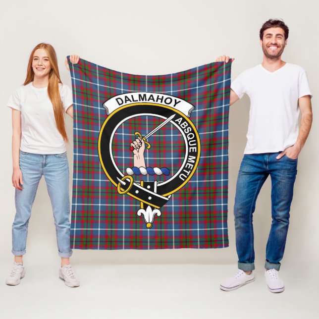 Dalmahoy Clan Tartan Rutmönster Fleecefilt (På plats)