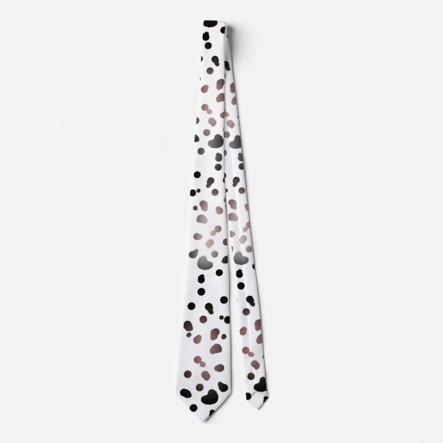 Dalmatian Animal Print Cruella Deville Neck Tie Slips (Framsida)