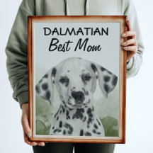 Dalmatian Best Mamma Poster