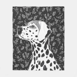 Dalmatian blanket fleecefilt
