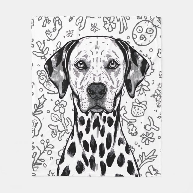 Dalmatian blanket fleecefilt (Framsidan)