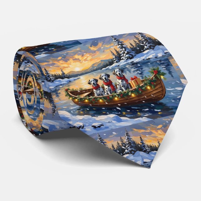 Dalmatian Christmas Boat Holiday Slips (Rullad)