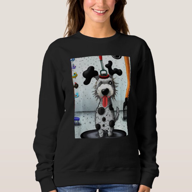 Dalmatian dog artwork puppy t shirt (Framsida)