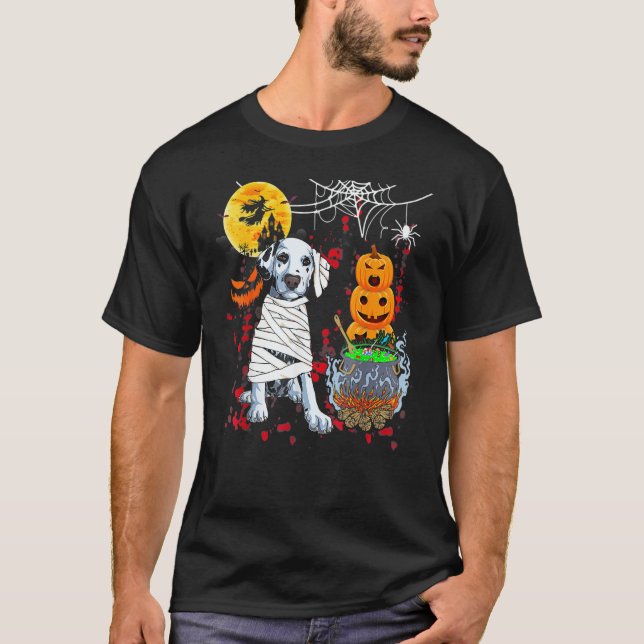 Dalmatian Dog Halloween Costume Dog T Shirt (Framsida)