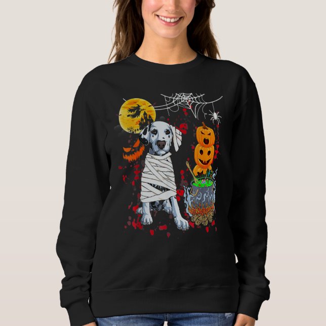 Dalmatian Dog Halloween Costume Dog T Shirt (Framsida)