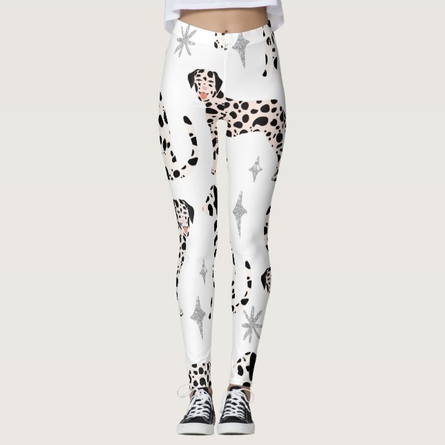 Dalmatian Dog Legging, Animal Legging for women (Framsida)