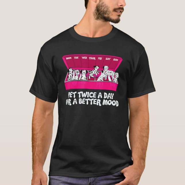 Dalmatian Dog Owner Happy Dog Cynologist T Shirt (Framsida)