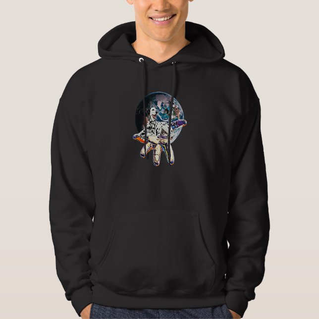 Dalmatian Dog Pet 4 Hoodie (Framsida)