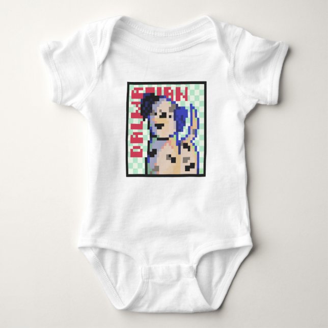 Dalmatian Dog, Pixel Art, Pixelart  T Shirt (Framsida)