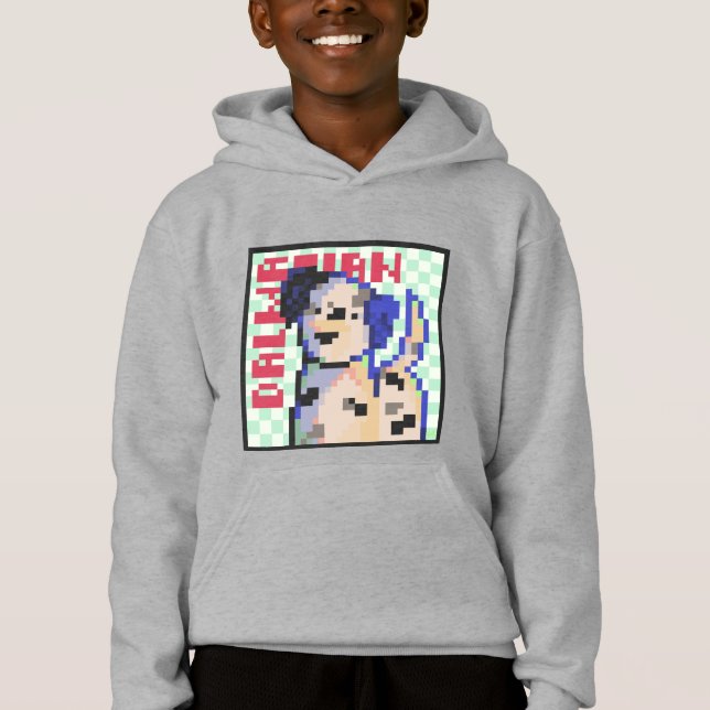 Dalmatian Dog, Pixel Art, Pixelart  T Shirt (Framsida)