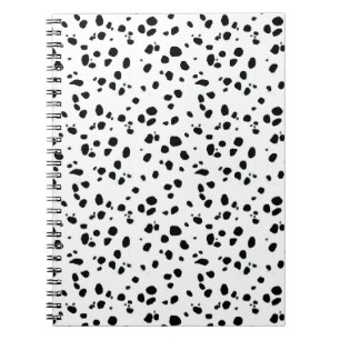 Dalmatian fläckar, Dalmatian tryck, Dalmatian päls Anteckningsbok Med Spiral