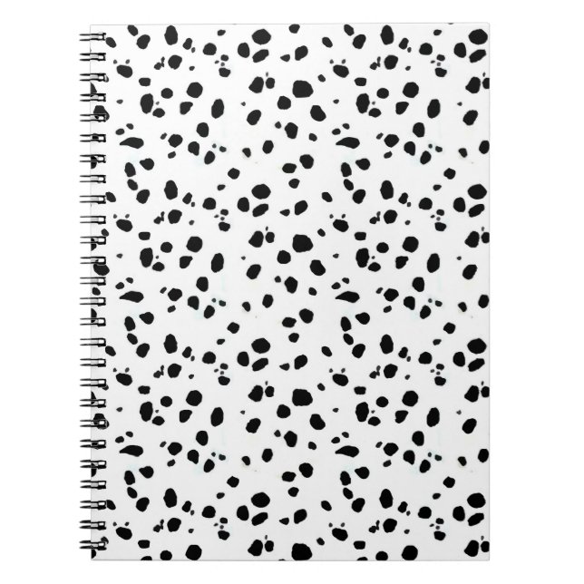 Dalmatian fläckar, Dalmatian tryck, Dalmatian päls Anteckningsbok Med Spiral (Framsidan)