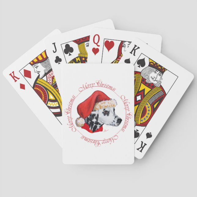 Dalmatian god jul spel kort (Baksidan)