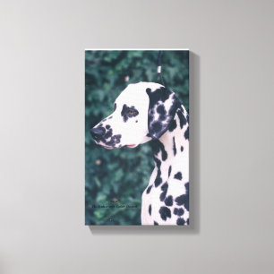 Dalmatian Headstudy -- Grymtning Canvastryck
