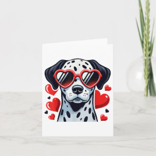Dalmatian Heart Gles Söt Alla Hjärtans Dag Hund Kä Kort