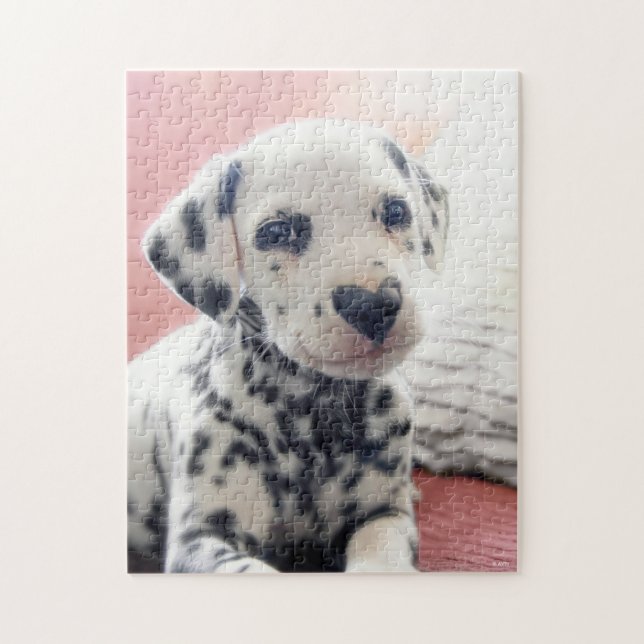 Dalmatian Heart Nose Pussel (Vertikal)