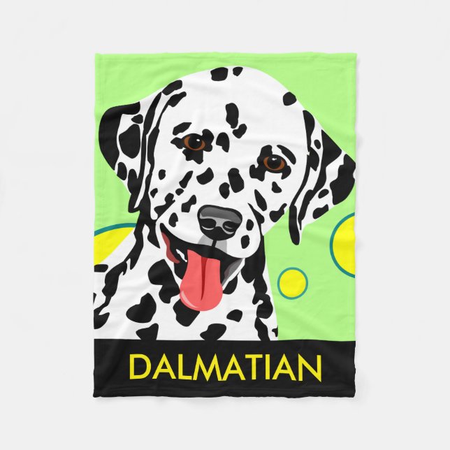 Dalmatian hund älskaregåvor fleecefilt (Framsidan)