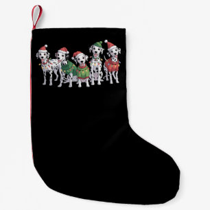 Dalmatian Hund Julälskare Xmas Hund Mamma Liten Julstrumpa