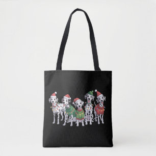 Dalmatian Hund Julälskare Xmas Hund Mamma Tygkasse