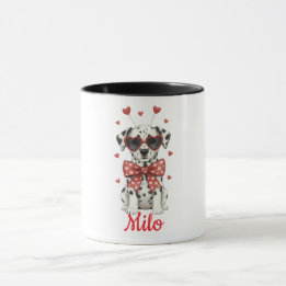 Dalmatian hund kaffemugg valentines dag 2026