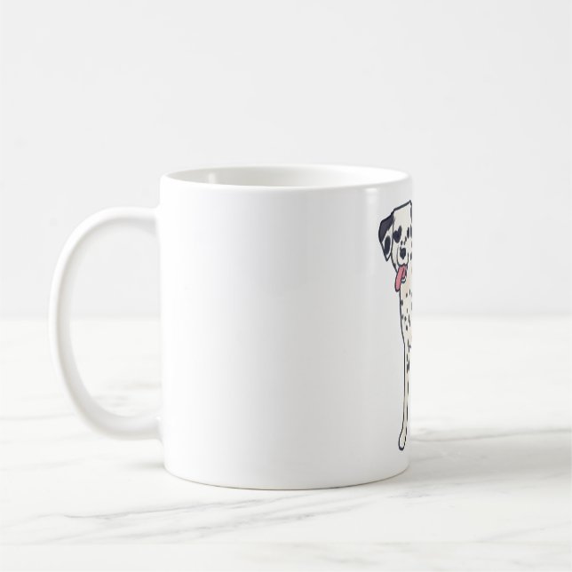 Dalmatian hund Magic Kaffemugg (Vänster)