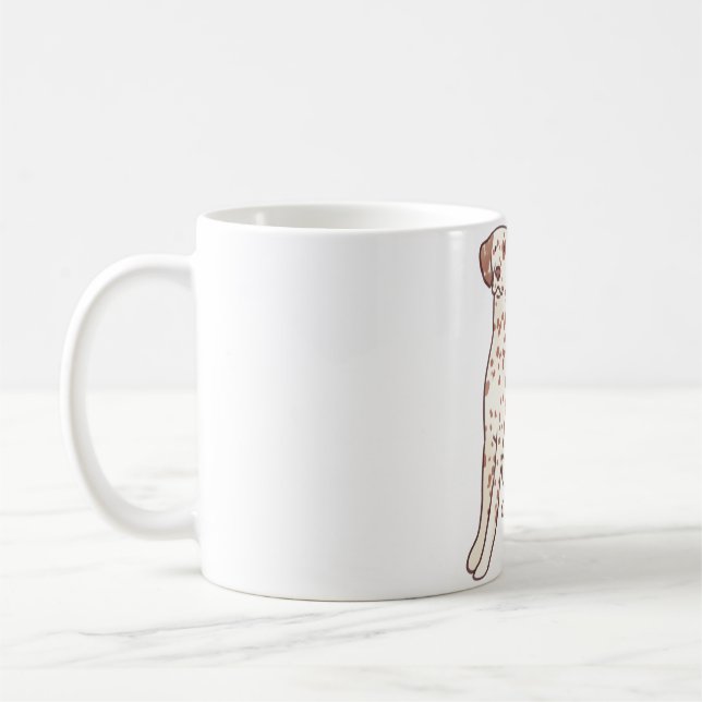 Dalmatian hund Magic Kaffemugg (Vänster)