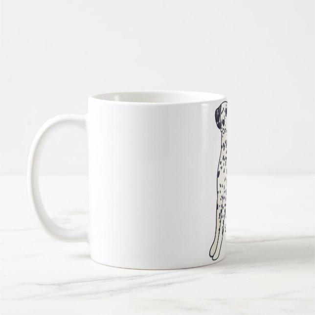 Dalmatian hund Magic Kaffemugg (Vänster)